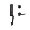 thumbnail image 1 of Single Cylinder Miami Handleset Left Hand Tube Lever & Contemporary Round Rose&#44; Venetian Bronze, 1 of 1
