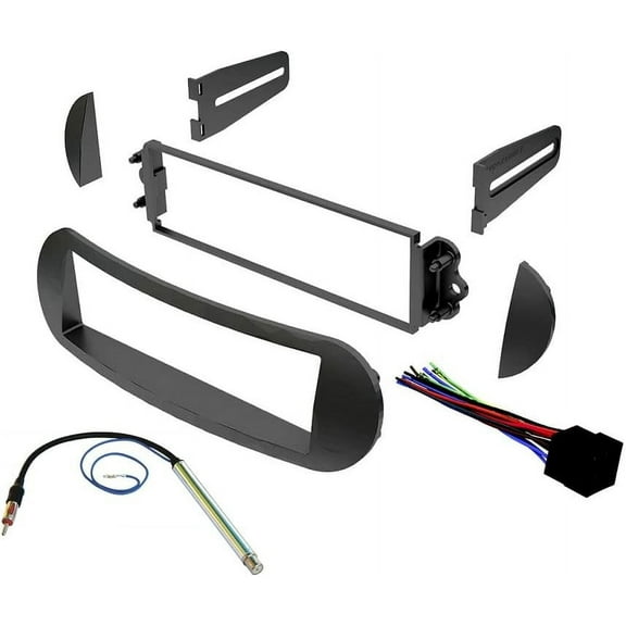 Single DIN Car Stereo Radio Installation Dash Kit for 1998 1999 2000 2001 2002 2003 2004 2005 2006 2007 2008 2009 2010 VW Beetle (Dash Kit + Wiring Harness + Antenna Adapter