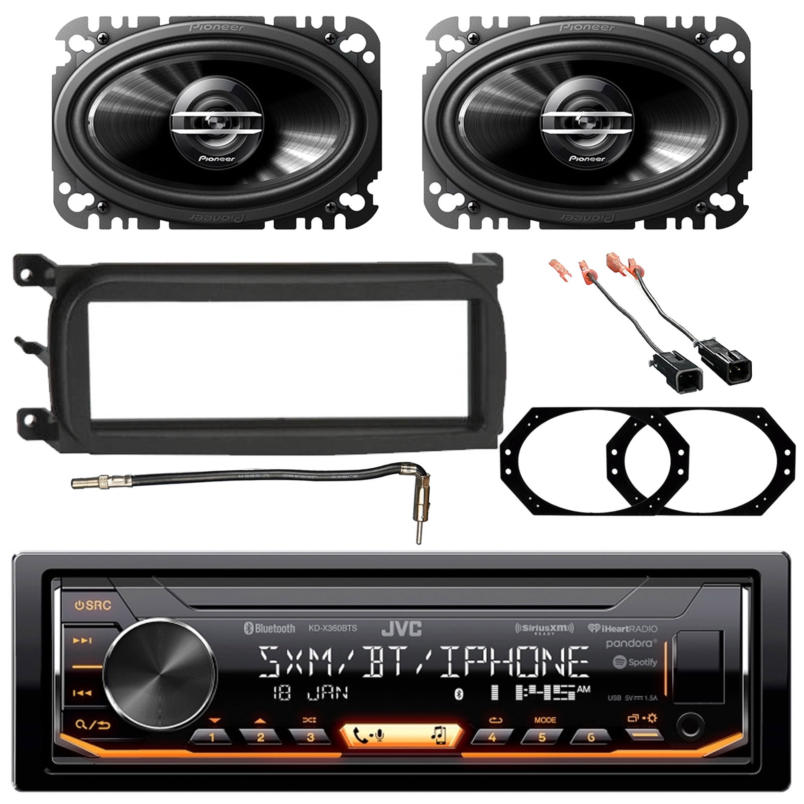 SingleDIN Digital Media Receiver w/ BuiltIn Bluetooth/USB/SiriusXM