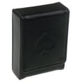 thumbnail image 1 of Single Deck Leather Playing Card Case/Holder - Fits Poker and Bridge size cards (Black), 1 of 9
