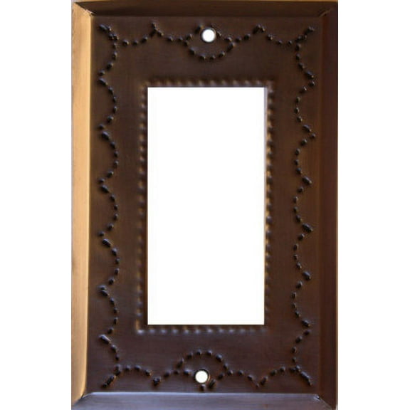 Single Decora Antique Tin Switchplate
