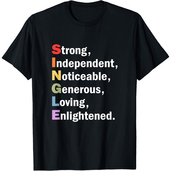 Single Definition Anti-Valentine Funny Singles Awareness Day T-Shirt