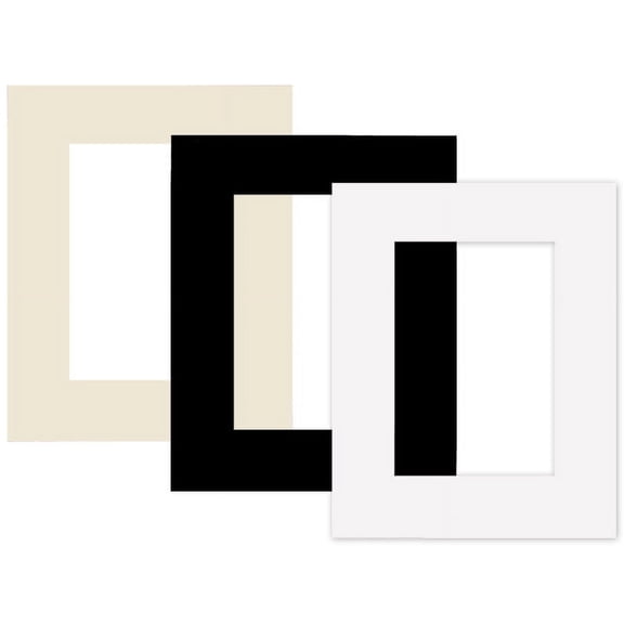 Studio Style Black 8"x10" Single Designer Framing Matboard