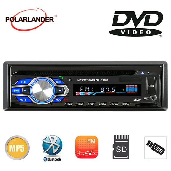 Single Din 12V Car DVD CD Player Vehicle MP3 Stereo Car Handfree 1 Din Autoradio BT Audio Radio 5014 Car-styling Wireless Remote Control