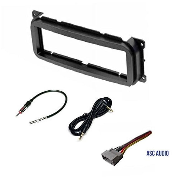 Single Din Car Stereo Dash Kit, Wire Harness, Antenna Adapter for some Chrysler 2002-2004 300M, 2002 - 2004 Concorde, 2002 - 2005 PT Cruiser, 2002 - 2006 Sebring, 2002 - 2007 Town and Country