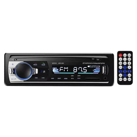 Single Din Car Stereo With Bluetooth/SD/USB/AUX Mode, Car Radio Audio Systems Mp3 / WMA/ /, D.c 12v, No DVD Player