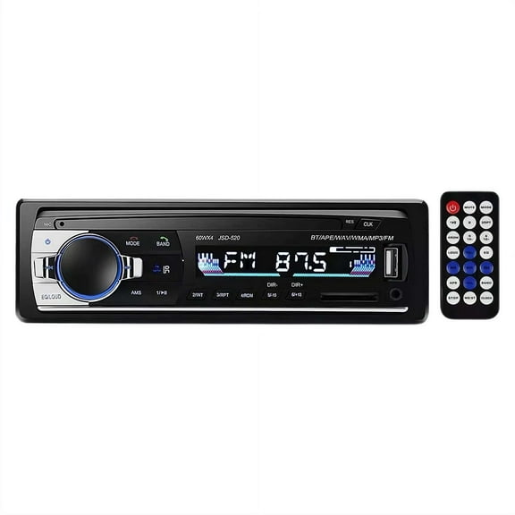 Single Din Car Stereo with Bluetooth/SD/USB/AUX Mode, Car Radio Audio Systems DVD WMA/FM Player Mp3 /, No / IUSD