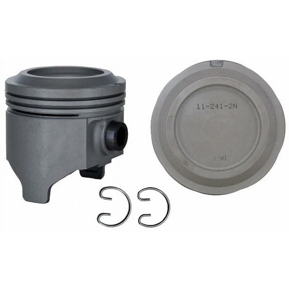 Single Dish Top Piston for 81-84 Toyota 2.4L/2366 22R,22RE,22REC | .50mm (.020 Oversized) | 92.50mm Bore Diameter