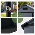 thumbnail image 1 of Single Door 6x4 FT,Small Resin Storage Shed With Floor - Outdoor Plastic Garden Tool Shed With Lockable Door And Window, 1 of 4