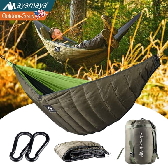Single & Double Hammock Underquilt Warm Under Blanket for Camping Backpacking