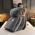 thumbnail image 1 of Single Double Quilt Cover Three-piece Set Winter Body Keep Warm, 1 of 9