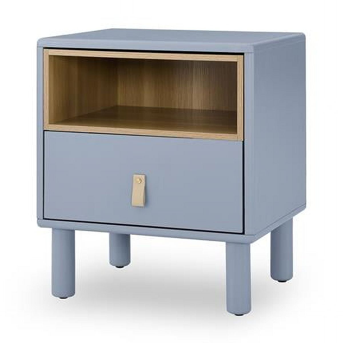 Single Drawer Bedside Table Modern Style Bedside Table Wooden Bedside