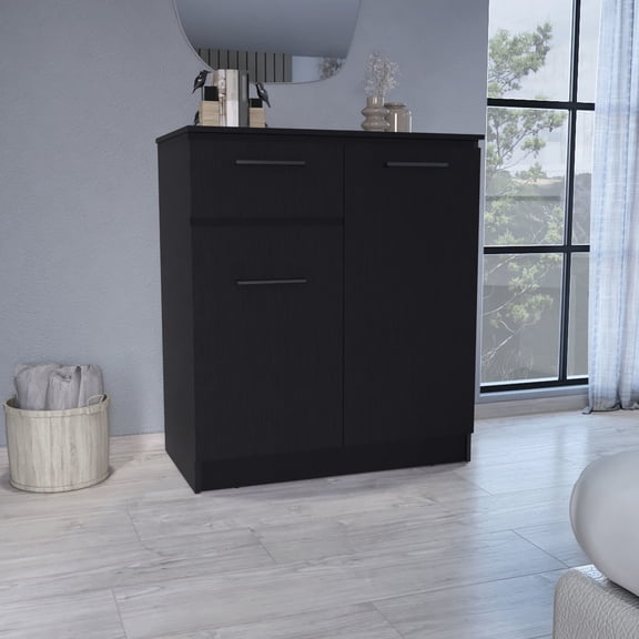 Single Drawer & Double Door - Extra Storage Space - Fits in Limited Spaces - Grip - Friendly Handles