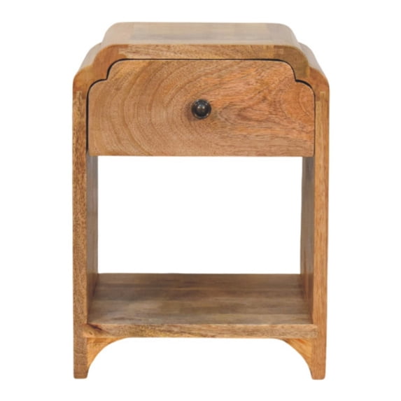 Single Drawer Mango Wood Nightstand / Timeless Bedroom Addition