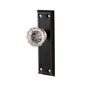 Single Dummy Oil Rubbed Bronze Door Knobs 2 Pack Interior Use