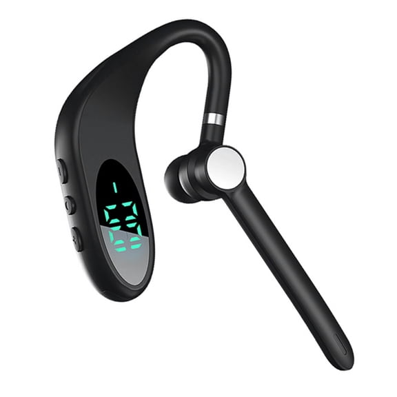 Single Ear Bluetooth Headset, TL10, Wireless Earpiece with Bluetooth 5.0, Rotatable Ear Hook, Digital Battery Display for Driving and Calls
