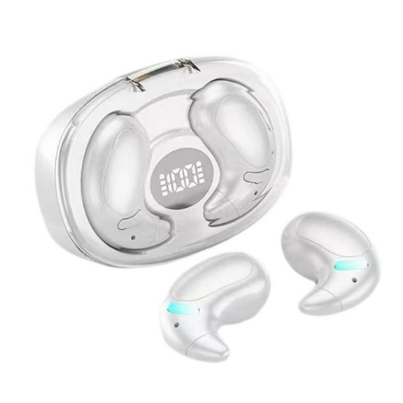 Single Ear Bluetooth Headset V5.3 with 24-Hour Battery Life and 10-Meter Range