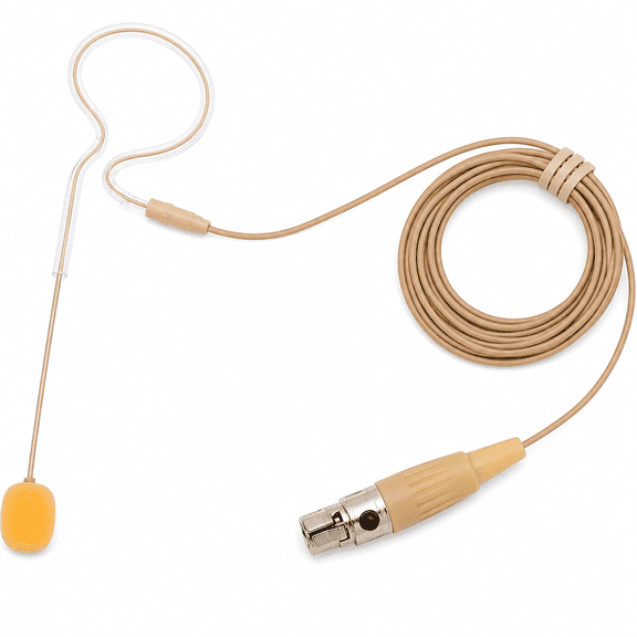 Single Ear Headset Microphone with Mini XLR