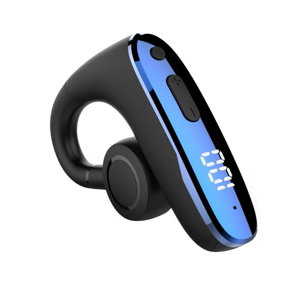Single Ear Wireless Bluetooth Earphones Bluetooth 5.2 LED Display Conduction Stereo Headset Sports Driving Earpiece Earbuds with Mic, Bluetooth Headset