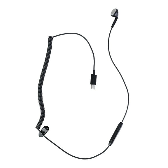 Single Earbud Mono Headphones for One Ear with Microphones and 3.5mm