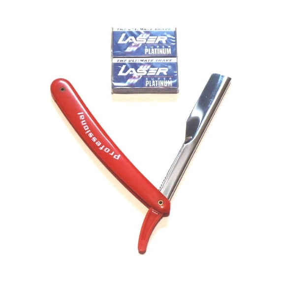 Walmart Razor Pack Red Single Edge Old School Red Safety Handle PLUS 10pcs Razor Blades Set ...