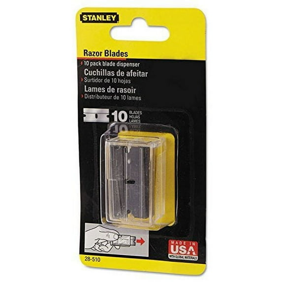 Stanley Single Edge Razor Blade - Replacement Blade - 1.5 In Length, 0.009 In Width