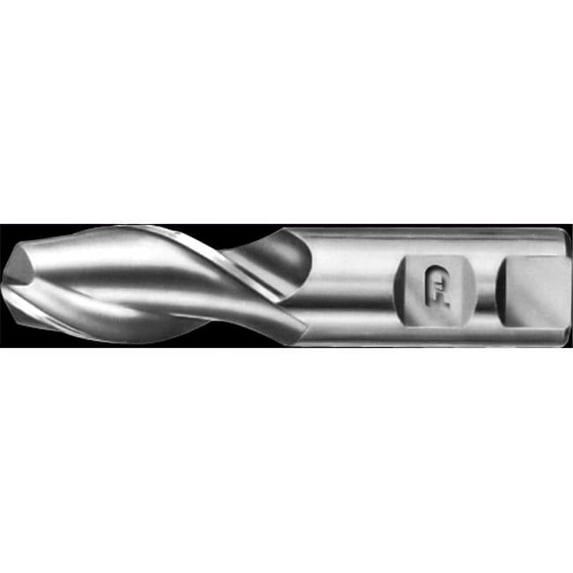 Single End Right Hand for Aluminum Two Flute Endmill, High Speed Steel - 1.125 dia. x 0.75 Shank dia. x 2 Flute Length x 4.25 OAL