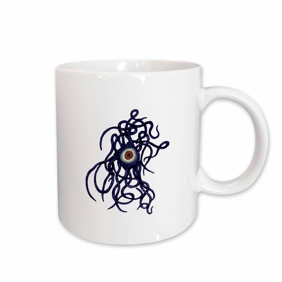 3drose, Single-eyed Weird Cephalopoda with Numerous Tentacles, 15oz Mug