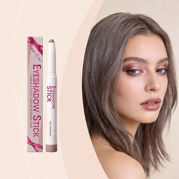 Single Eyeshadow Pencil, Smooth Creamy Eye Shadow Stick, Long Wearing Eye Makeup, Easy to Apply and Blend, Portable Makeup Pencil for Touch Ups