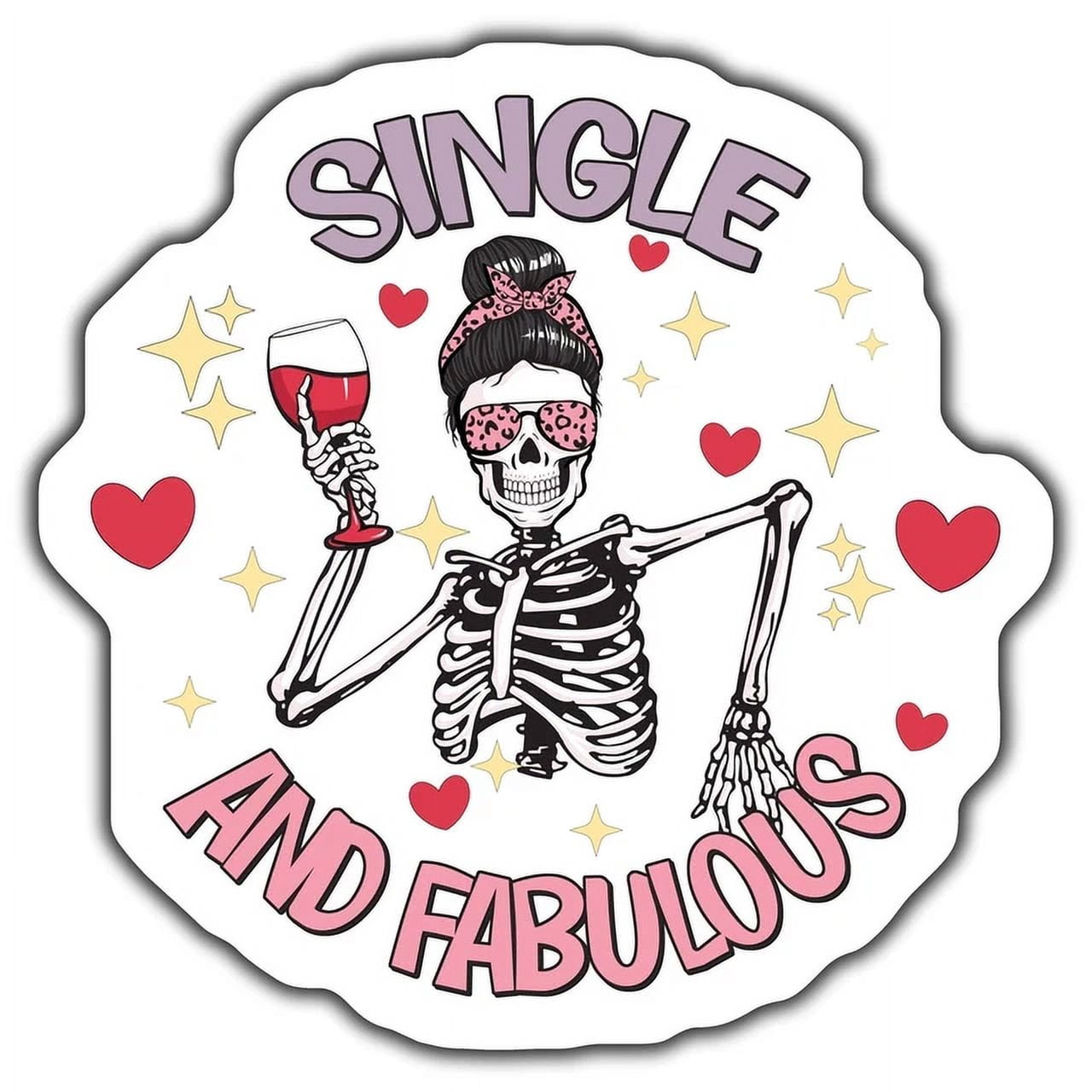 Single And Fabulous Skeleton Sticker, Skeleton Decal, Skeleton Skkindle ...