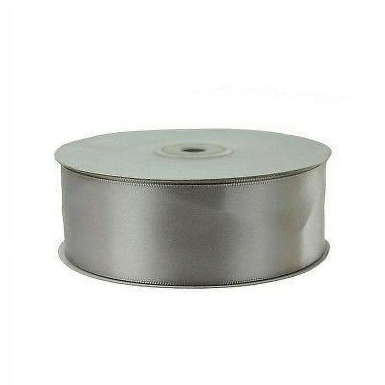 Silver satin ribbon deals