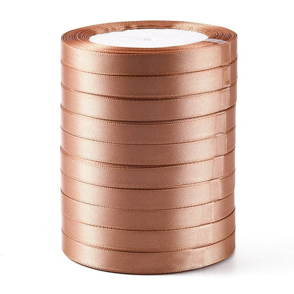 Single Face Satin Ribbon Polyester Ribbon Breast Cancer Pink Awareness Ribbon Making Materials Valentines Day Gifts boxes Packages Peru 3/8 inch(10mm)