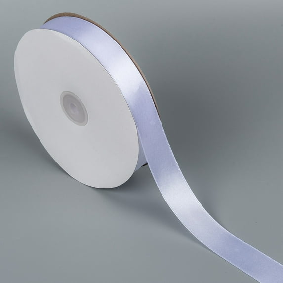 Single Face Solid Color Satin Ribbon for Bows Crafts Gifts Party Wedding Decoration White 3/4 inch(18~20mm) 100yards/roll(91.44m/roll)