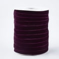 thumbnail image 1 of Single Face Velvet Ribbon Medium Violet Red 3/8 inch(9.5~10mm) about 50yards/roll(45.72m/roll), 1 of 3