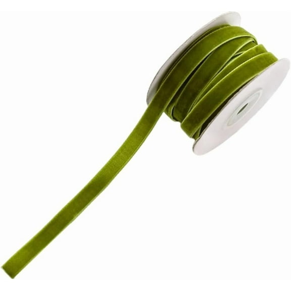 Single Face Velvet Ribbon Ribbon for Bowknot Flower Gift Decoration Dark Sea Green 3/8 inch(10mm) about 10.94 Yards(10m)/Roll
