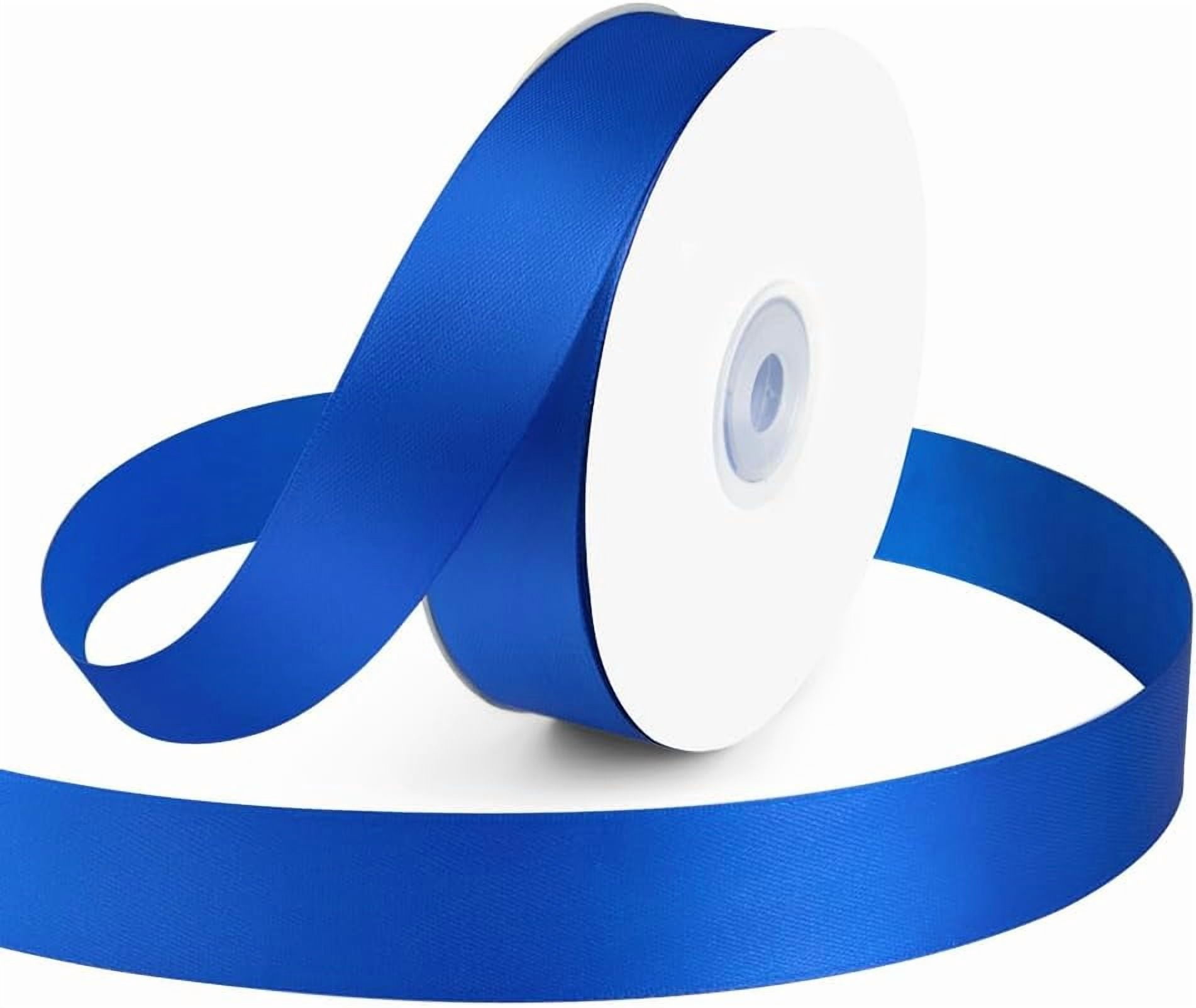 Single Knot Ribbon Single Faced Polyester Satin Ribbon - Perfect for Wedding Decor, Wreath ...