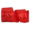 thumbnail image 1 of Single Faced Satin Wired Edge Ribbon, 20-Yard Polyester Satin Wrapping Ribbon for Bows, 2.48 Inches Wide Craft Fabric Binding Ribbon for Xmas Invitation Card Making Gifts Decoration, 1 of 7