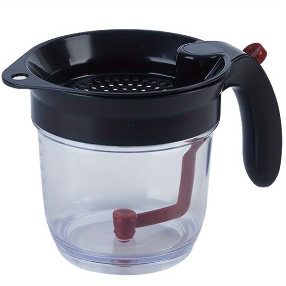 Single Fat Separator - Easy Bottom Release, Fat Strainer for Making Fat-Free Broth for Sauces, Soups, And Gravies - Kitchen - Perfect Gift for Cooking Lovers 1pc