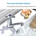 thumbnail image 1 of Single Faucet, Basin Faucet with Cross Handle, Alloy 96 Wheel Basin Single Cold Countertop Faucet, Faucet Bathroom Taps, Cold Water Tap, Bathroom Basin Mixer Tap Single Lever Faucet, 1 of 8