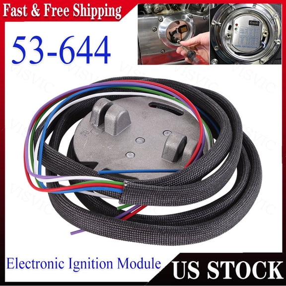 Single Fire Motorcycle Programmable Ignition Module 53-644 for Harley Dyna