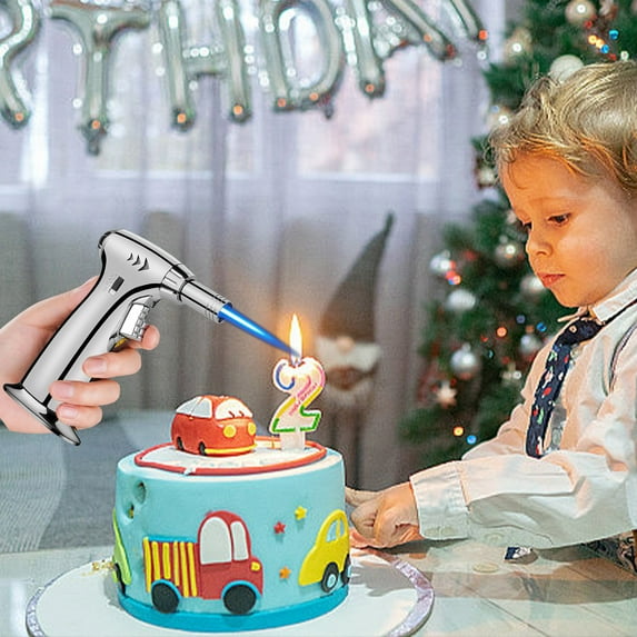 Single Flame Torch Lighter under $5! Yrmaups Single Flame Windproof Torch Lighter Refillable, Butane Jet Lighter Blue Flame Straight Torch, Outdoor Lighter for Camping BBQ