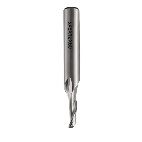 Single Flute End Mill Router Bit For Aluminum Cutting Highly Speed Steel Spirals End Mill Steel Cutter Router Bit
