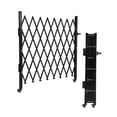 thumbnail image 1 of Single Foldable Security Gate Aluminum Expandable Fence Portable Safety Barrier with Casters Retractable Driveway Gates 360°RollingBarric adeGate MobileBarric adeSafety Barrier Black, 1 of 8
