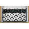 thumbnail image 1 of Single Folding Security Door, Portable Flexible Expandable Fence Gate, Steel Accordion Security Gate with 360°Rolling Wheel - Ideal for Courtyards, Garages, Gardens, 1 of 8