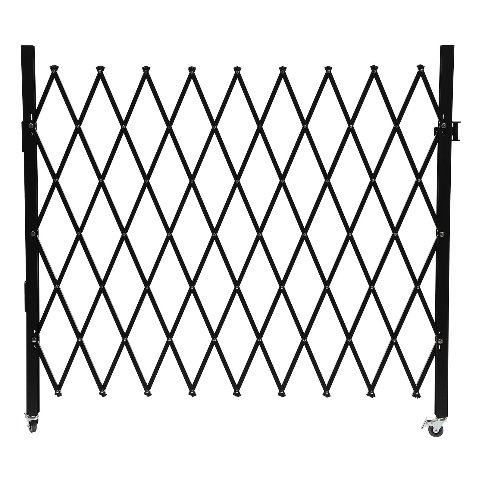 Single Folding Security Gate, Folding Door Gate for Basements, Garages, Storefronts, Kindergartens, Schools, and More (1.3*1.8m/4.27*5.91ft)