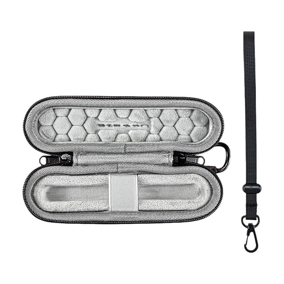 Single Fountain Pen Carrying Case Storage Box with Carabiner and Portable Handle for Durability and Easy Transport