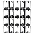 thumbnail image 1 of Single-Gang (1-Gang) Low Voltage Wall Plate Mounting Brackets,20PCS,20 x Wall Plate Mounting Brackets,Black, 1 of 5