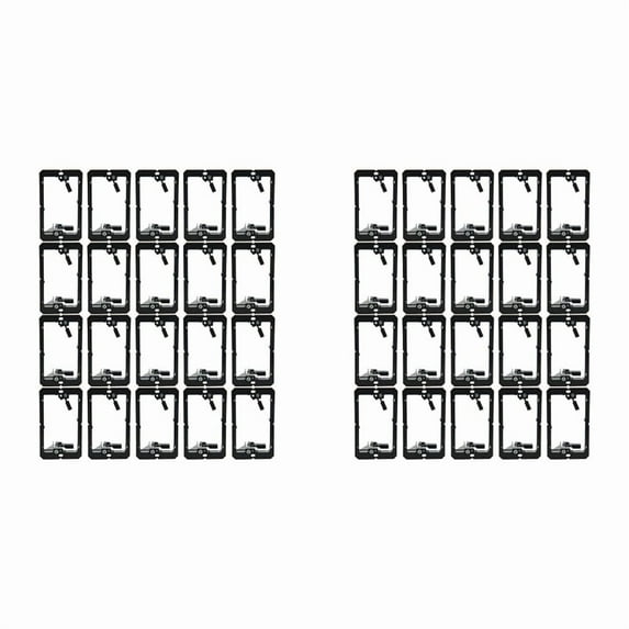 Single-Gang (1-Gang) Low Voltage Wall Plate Mounting Brackets,40PCS