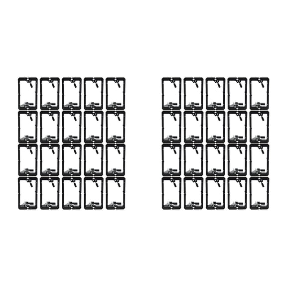 Single-Gang (1-Gang) Low Voltage Wall Plate Mounting Brackets,40PCS