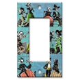 thumbnail image 1 of Single Gang Rocker OVERSIZE Wall Plate - Los Muertos, 1 of 2